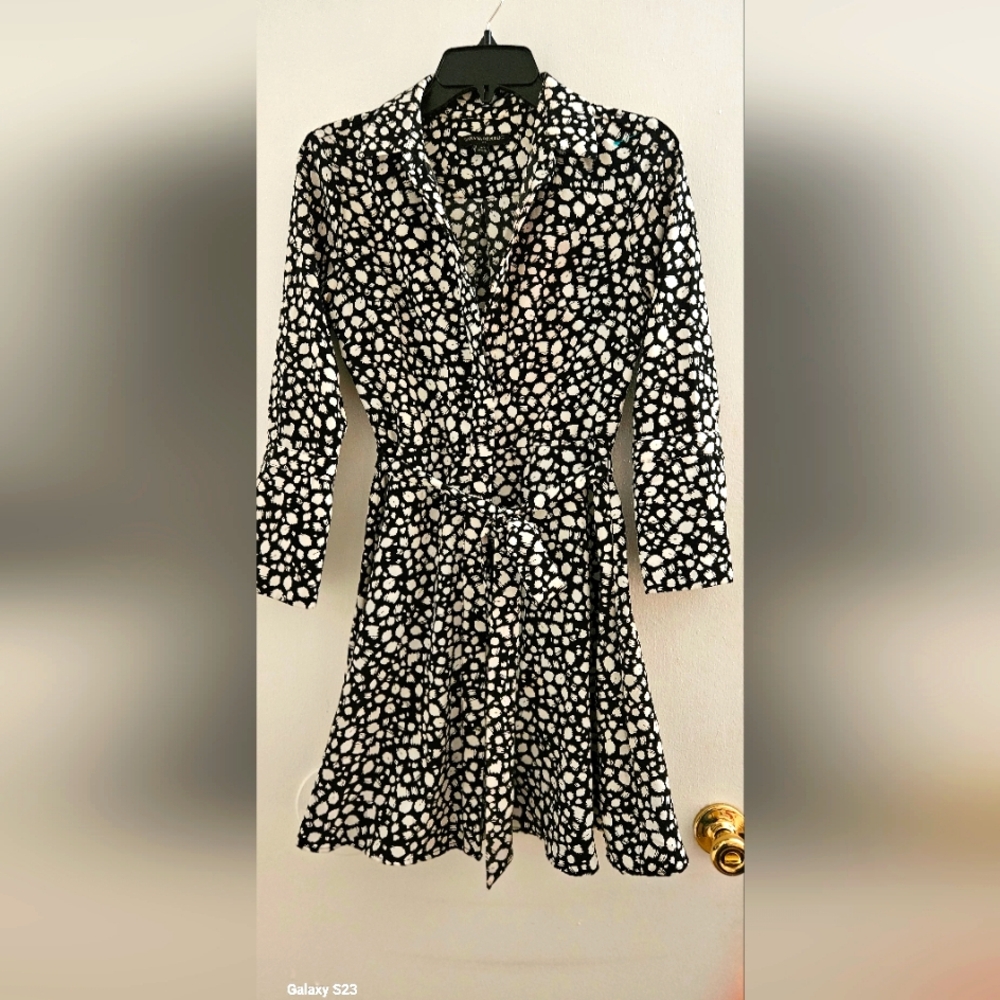 Polka Dot Black and White Dress